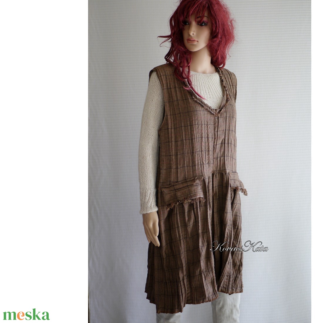 GRUNGE JUMPER - lagenlook flapper ruha / barna - ruha & divat - női ruha - ruha - Meska.hu GRUNGE JUMPER - lagenlook flapper ruha / barna - ruha & divat - női ruha - ruha - Meska.hu
