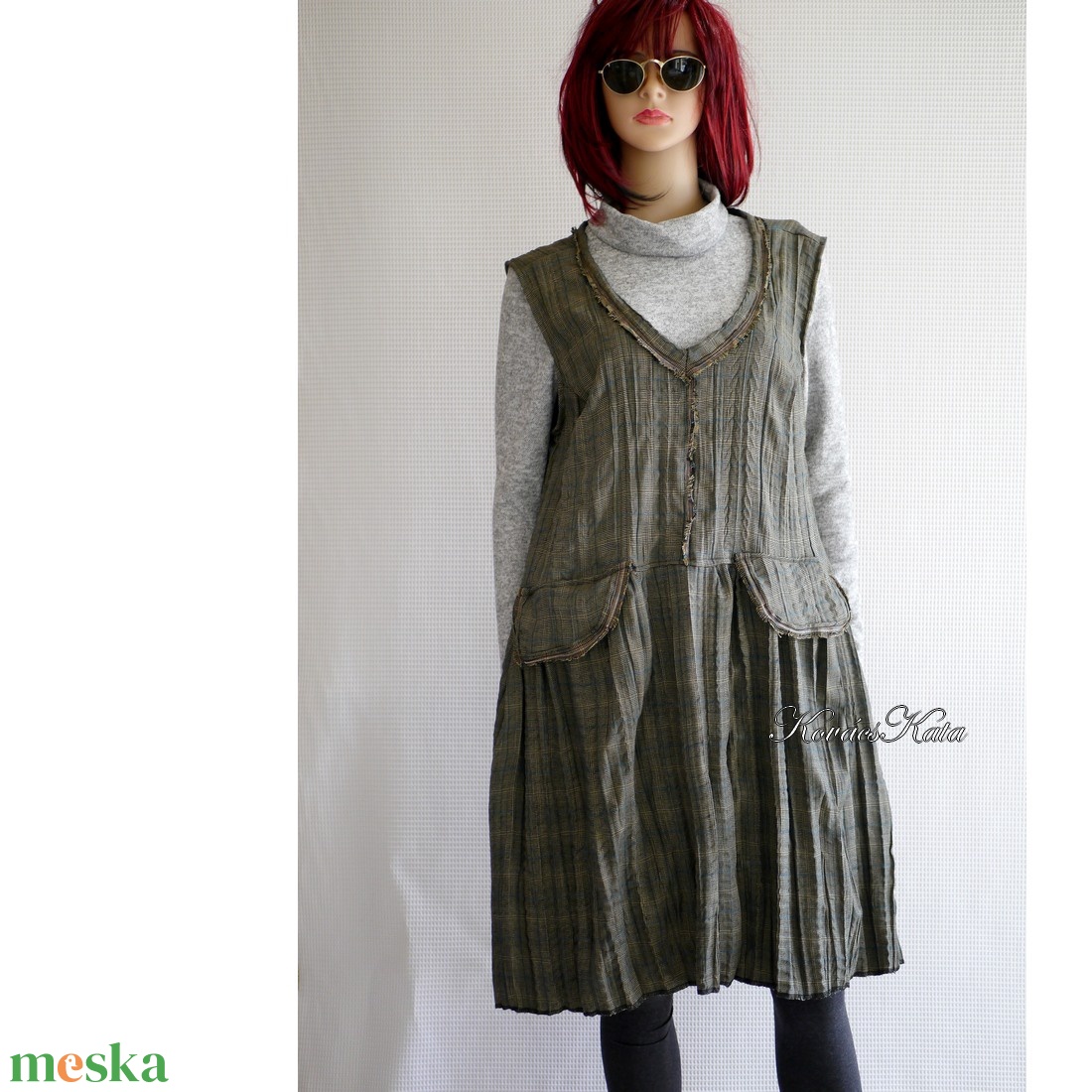 GRUNGE JUMPER - lagenlook flapper ruha / keki - ruha & divat - női ruha - ruha - Meska.hu GRUNGE JUMPER - lagenlook flapper ruha / keki - ruha & divat - női ruha - ruha - Meska.hu