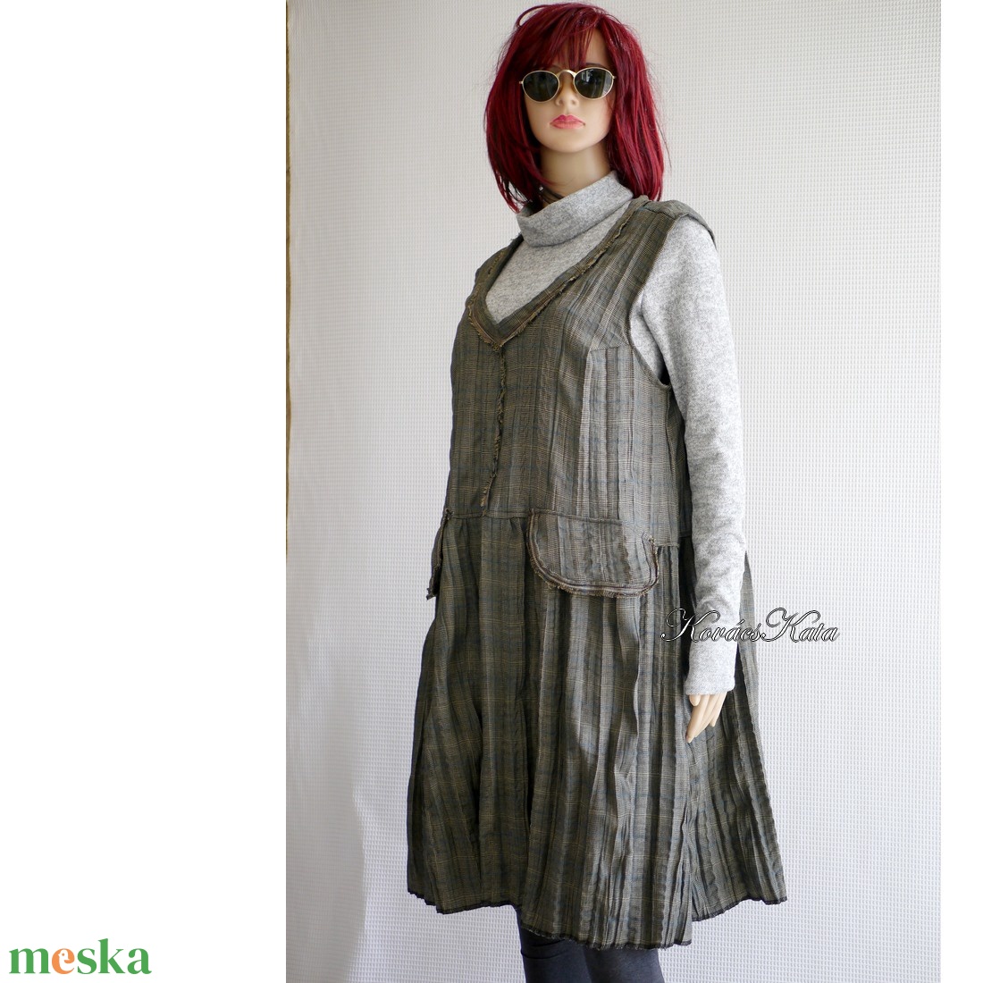 GRUNGE JUMPER - lagenlook flapper ruha / keki - ruha & divat - női ruha - ruha - Meska.hu GRUNGE JUMPER - lagenlook flapper ruha / keki - ruha & divat - női ruha - ruha - Meska.hu