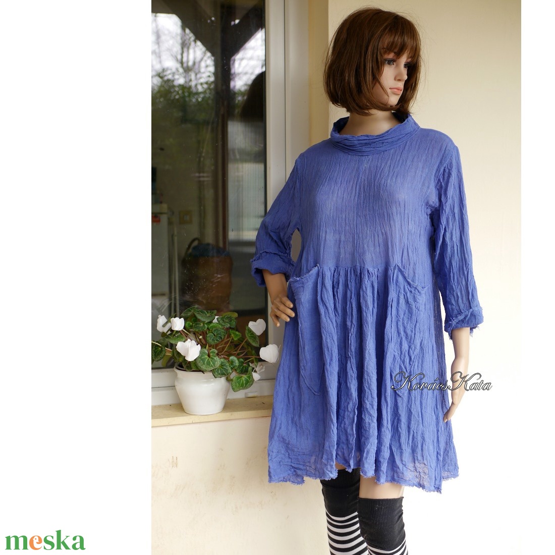 ANTHEA - lagenlook babydoll-ruha, kismama ruha / tintakék - ruha & divat - női ruha - kismamaruha - Meska.hu ANTHEA - lagenlook babydoll-ruha, kismama ruha / tintakék - ruha & divat - női ruha - kismamaruha - Meska.hu