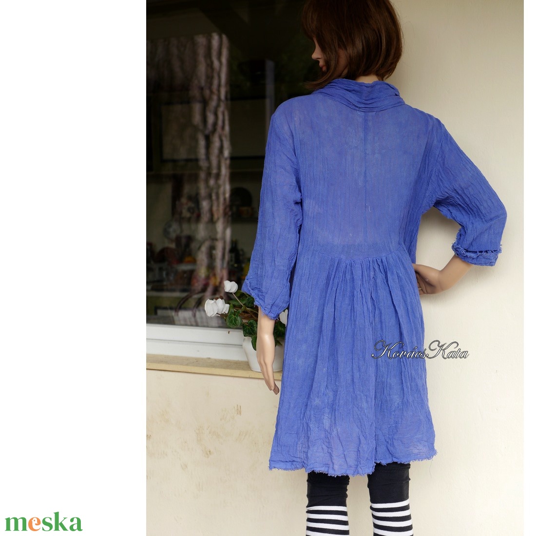 ANTHEA - lagenlook babydoll-ruha, kismama ruha / tintakék - ruha & divat - női ruha - kismamaruha - Meska.hu ANTHEA - lagenlook babydoll-ruha, kismama ruha / tintakék - ruha & divat - női ruha - kismamaruha - Meska.hu
