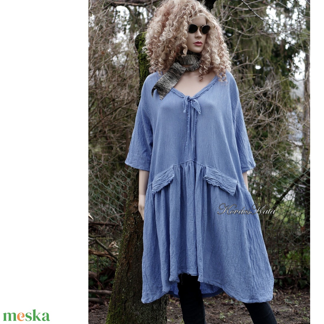 INEZ-RUHA / acélkék - lagenlook design flapper ruha - ruha & divat - női ruha - ruha - Meska.hu INEZ-RUHA / acélkék - lagenlook design flapper ruha - ruha & divat - női ruha - ruha - Meska.hu