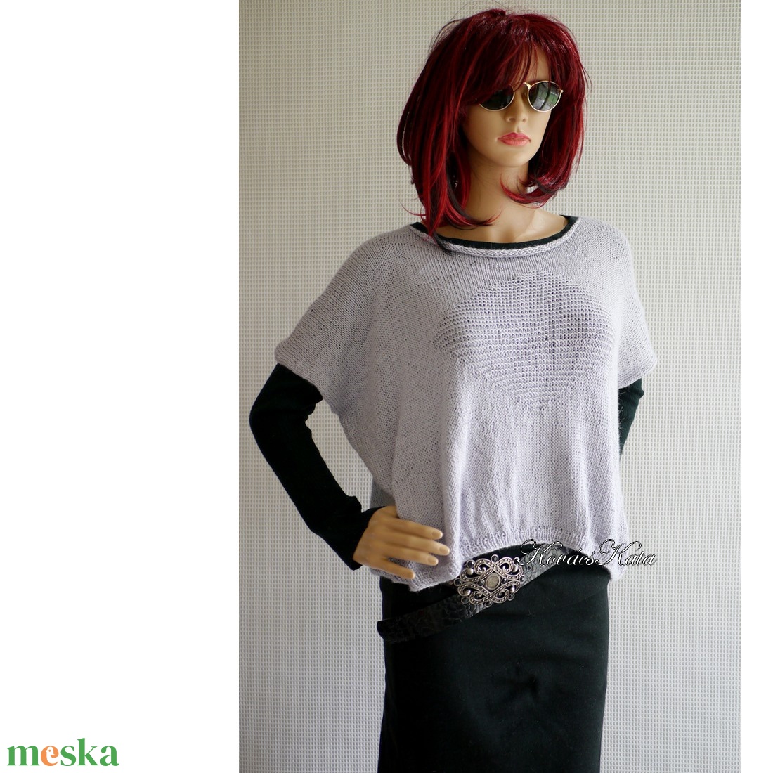 DORA / BabyAlpaca Silk - exkluzív kézzel kötött design pulóver / ezüst-szürke - ruha & divat - női ruha - pulóver - Meska.hu DORA / BabyAlpaca Silk - exkluzív kézzel kötött design pulóver / ezüst-szürke - ruha & divat - női ruha - pulóver - Meska.hu