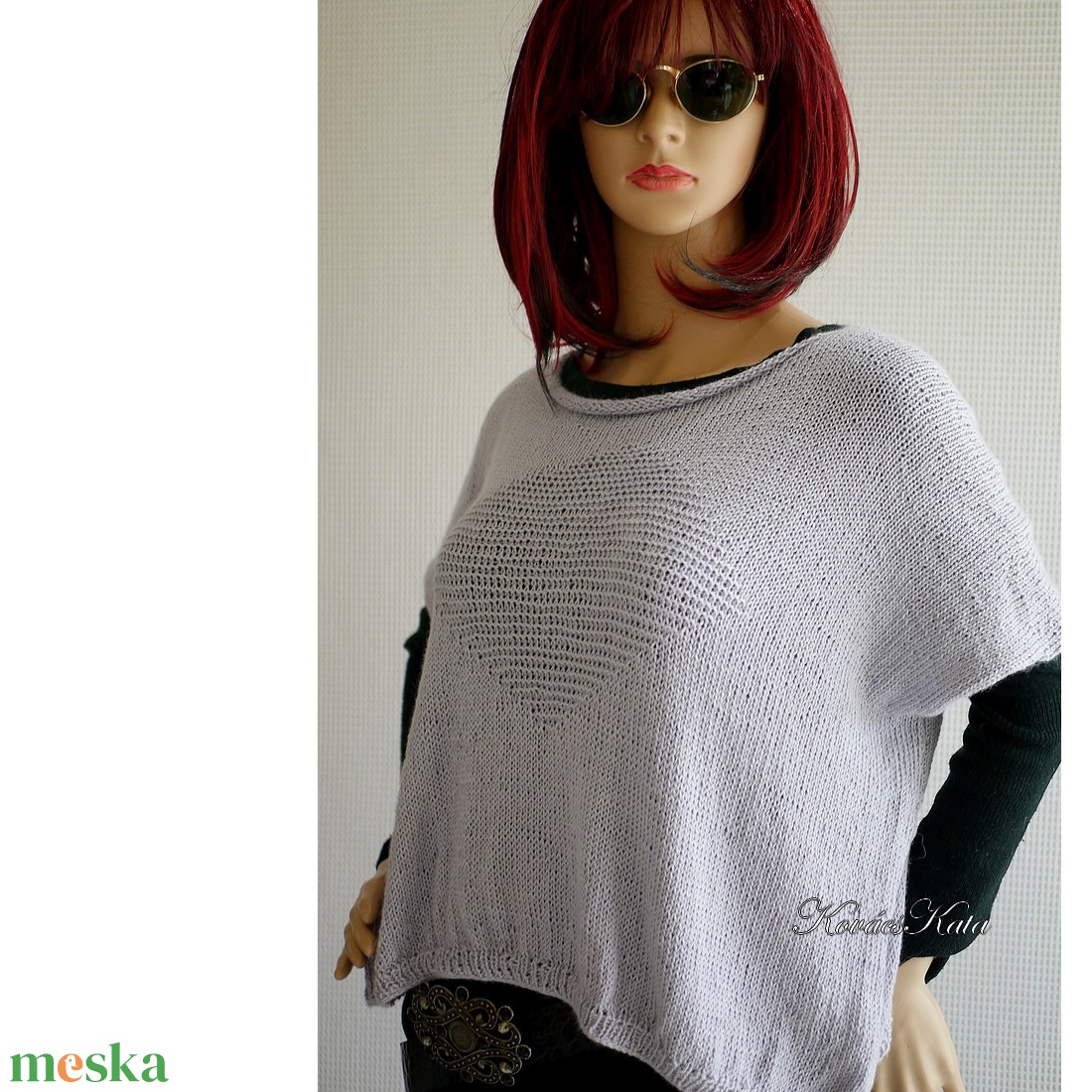 DORA / BabyAlpaca Silk - exkluzív kézzel kötött design pulóver / ezüst-szürke - ruha & divat - női ruha - pulóver - Meska.hu DORA / BabyAlpaca Silk - exkluzív kézzel kötött design pulóver / ezüst-szürke - ruha & divat - női ruha - pulóver - Meska.hu