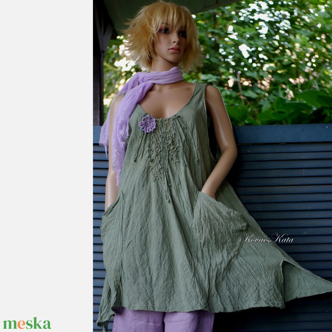 KARINA / zöld - artsy lagenlook tunika - ruha & divat - női ruha - tunika - Meska.hu KARINA / zöld - artsy lagenlook tunika - ruha & divat - női ruha - tunika - Meska.hu