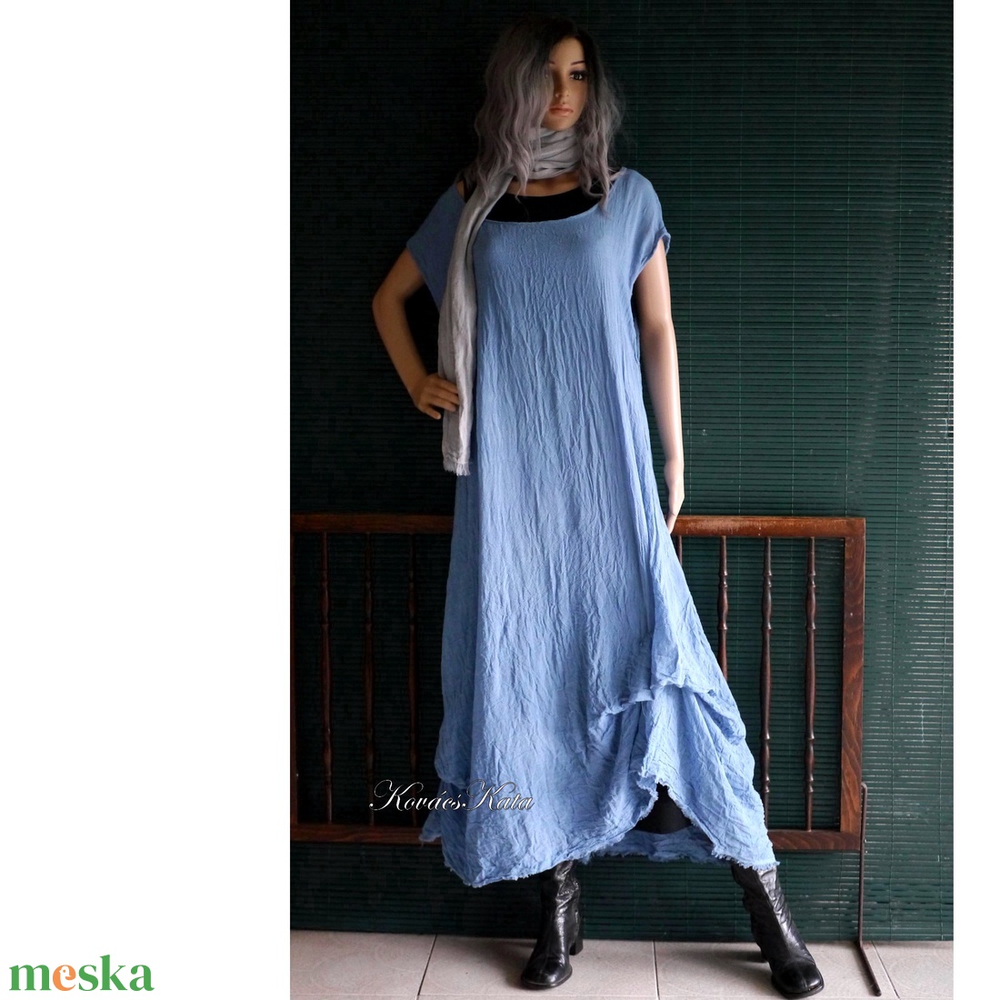 KIM / farmerkék - lagenlook design ruha XXL - ruha & divat - női ruha - ruha - Meska.hu KIM / farmerkék - lagenlook design ruha XXL - ruha & divat - női ruha - ruha - Meska.hu