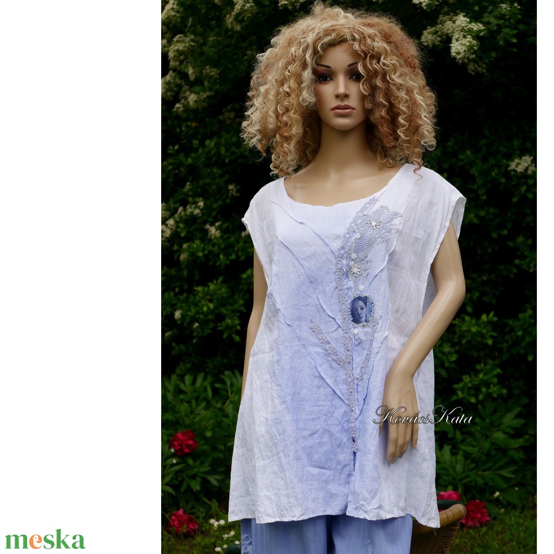LUCY - artsy lagenlook lenvászon applikált tunika, blúz - ruha & divat - női ruha - blúz - Meska.hu LUCY - artsy lagenlook lenvászon applikált tunika, blúz - ruha & divat - női ruha - blúz - Meska.hu