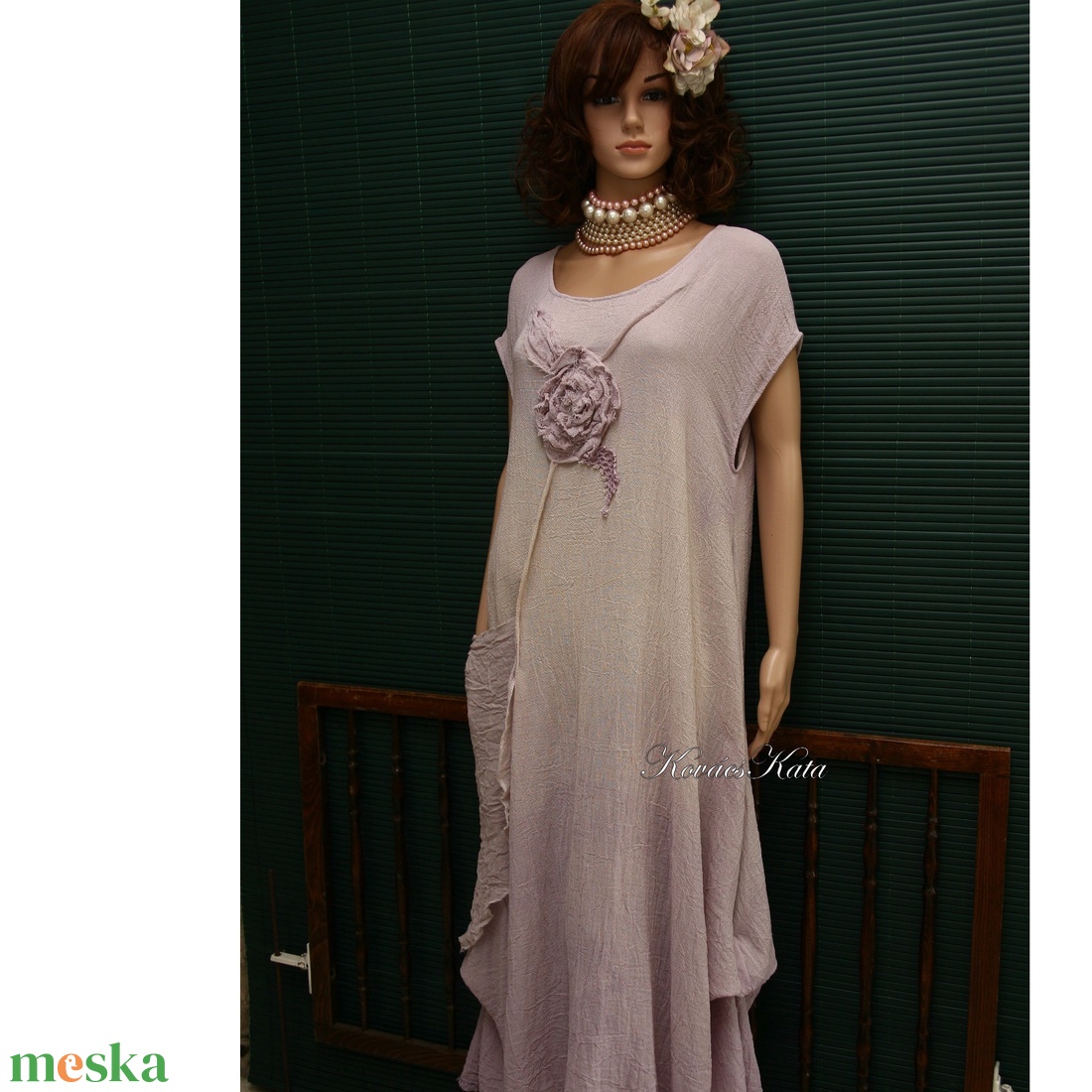 KIM-ARTSY - shabby chic lagenlook design ruha / púderlila - ruha & divat - női ruha - ruha - Meska.hu KIM-ARTSY - shabby chic lagenlook design ruha / púderlila - ruha & divat - női ruha - ruha - Meska.hu