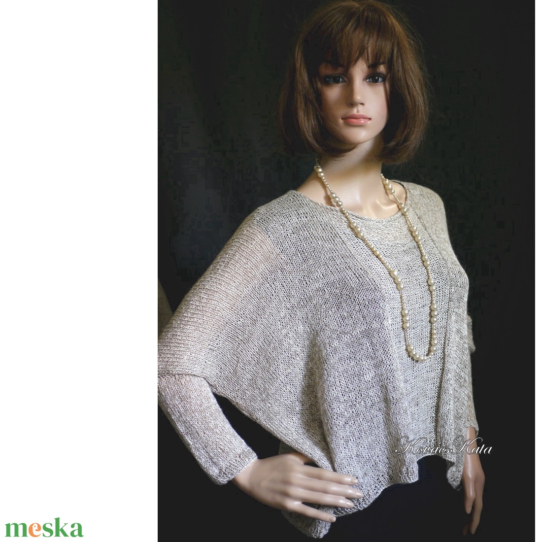 OPALMOON / mulberry silk - exkluzív kézzel kötött finom selyem pulóver / bézs - ruha & divat - női ruha - pulóver - Meska.hu OPALMOON / mulberry silk - exkluzív kézzel kötött finom selyem pulóver / bézs - ruha & divat - női ruha - pulóver - Meska.hu