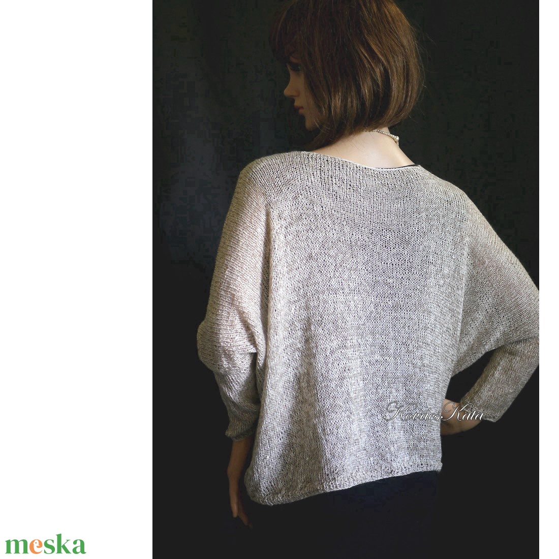 OPALMOON / mulberry silk - exkluzív kézzel kötött finom selyem pulóver / bézs - ruha & divat - női ruha - pulóver - Meska.hu OPALMOON / mulberry silk - exkluzív kézzel kötött finom selyem pulóver / bézs - ruha & divat - női ruha - pulóver - Meska.hu