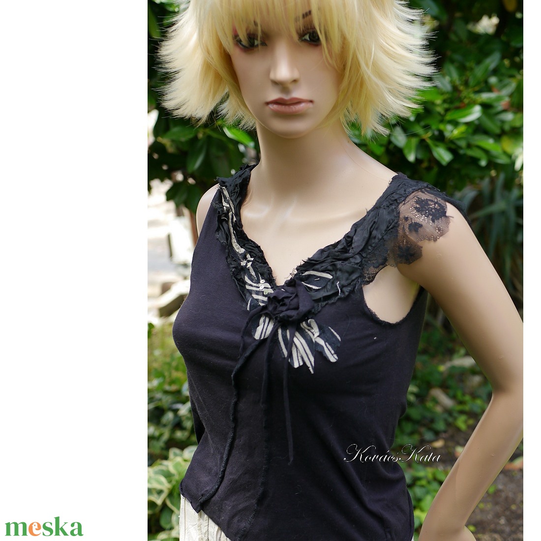BALERINA TOP - applikált vintage pamut-felső - ruha & divat - női ruha - tunika - Meska.hu BALERINA TOP - applikált vintage pamut-felső - ruha & divat - női ruha - tunika - Meska.hu