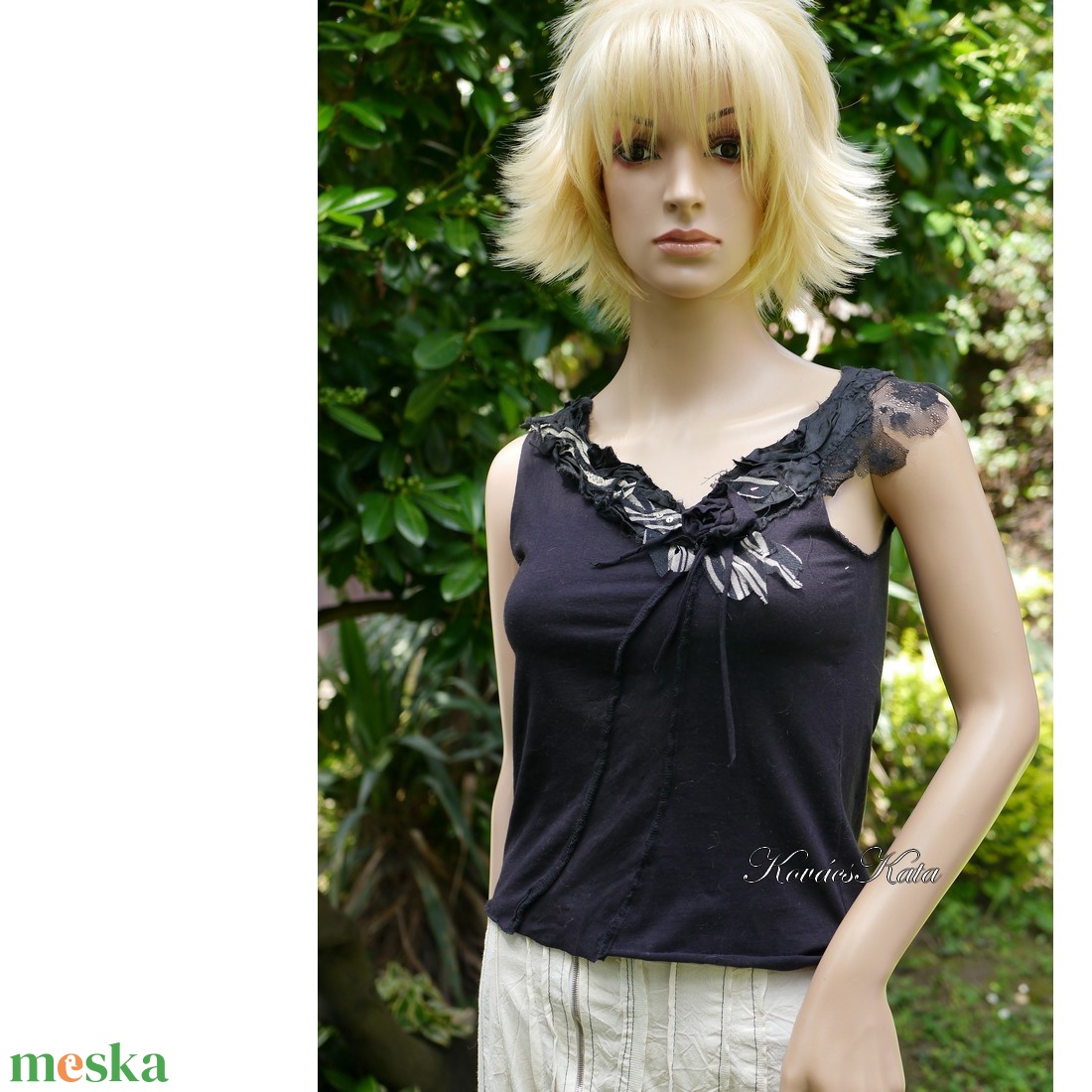 BALERINA TOP - applikált vintage pamut-felső - ruha & divat - női ruha - tunika - Meska.hu BALERINA TOP - applikált vintage pamut-felső - ruha & divat - női ruha - tunika - Meska.hu