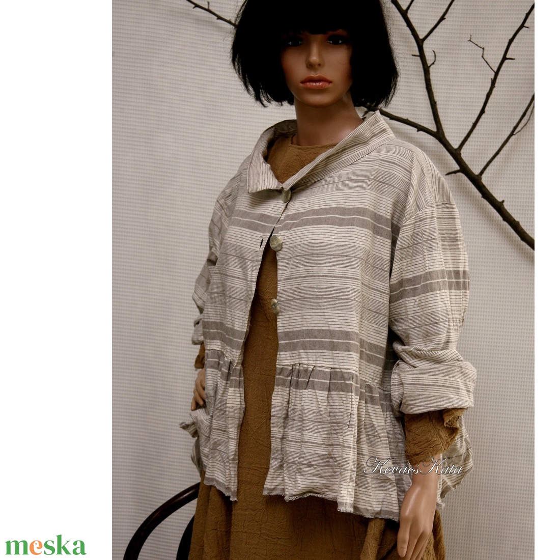 NÓRI - lagenlook lenvászon kabátka - ruha & divat - női ruha - kabát - Meska.hu NÓRI - lagenlook lenvászon kabátka - ruha & divat - női ruha - kabát - Meska.hu