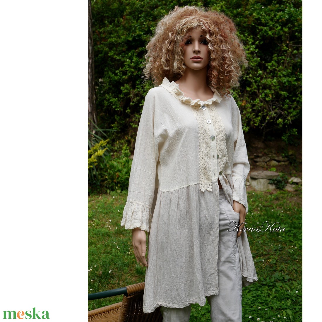 BABE - baby-doll ing-kabátka / nyers-homok - ruha & divat - női ruha - kabát - Meska.hu BABE - baby-doll ing-kabátka / nyers-homok - ruha & divat - női ruha - kabát - Meska.hu