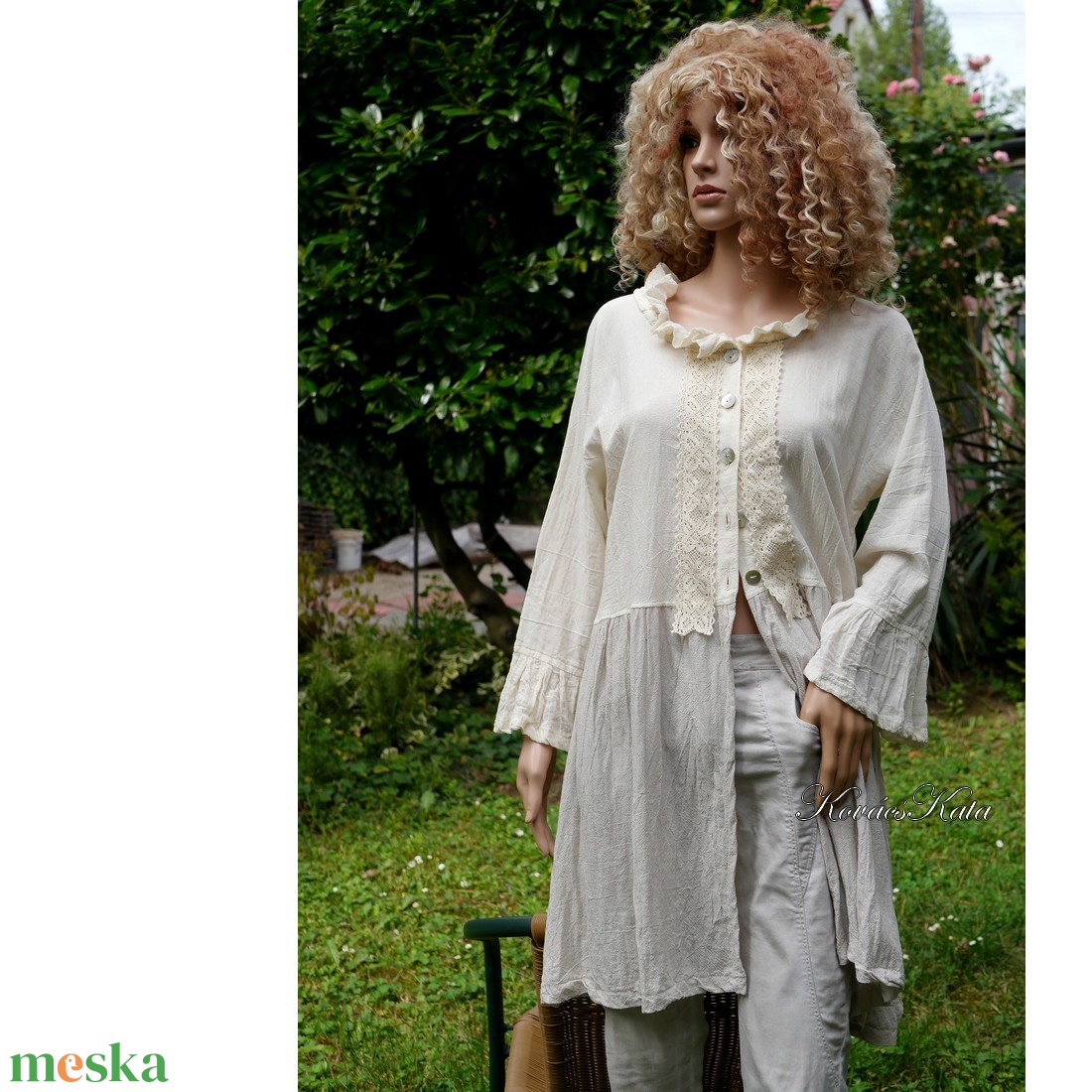 BABE - baby-doll ing-kabátka / nyers-homok - ruha & divat - női ruha - kabát - Meska.hu BABE - baby-doll ing-kabátka / nyers-homok - ruha & divat - női ruha - kabát - Meska.hu