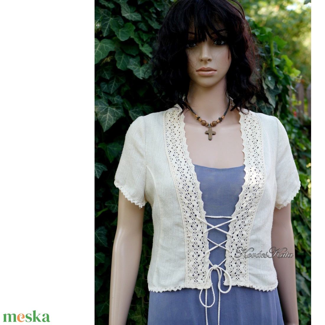 MAGNÓLIA KABÁTKA - applikált, csipkés vintage lenszövet boleró - ruha & divat - női ruha - bolero - Meska.hu MAGNÓLIA KABÁTKA - applikált, csipkés vintage lenszövet boleró - ruha & divat - női ruha - bolero - Meska.hu