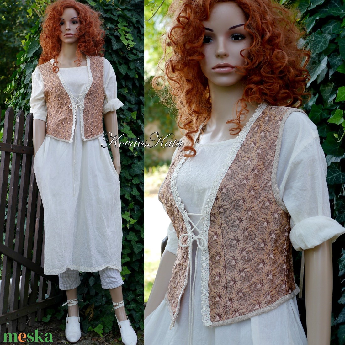 ANTIK-BROKÁT MELLÉNYKE - romantikus vintage mellény - ruha & divat - női ruha - mellény - Meska.hu ANTIK-BROKÁT MELLÉNYKE - romantikus vintage mellény - ruha & divat - női ruha - mellény - Meska.hu