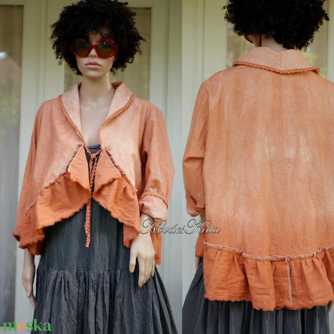 LAURA - artsy lagenlook kabátka / rozsda-ombre - ruha & divat - női ruha - kabát - Meska.hu LAURA - artsy lagenlook kabátka / rozsda-ombre - ruha & divat - női ruha - kabát - Meska.hu