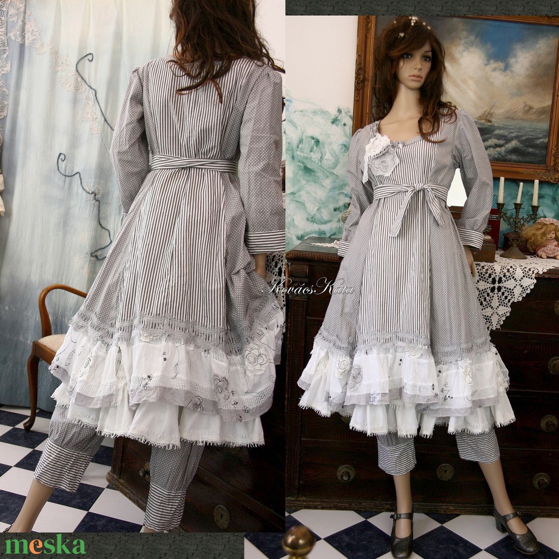 MIGNON - lolita ruha / csíkos-pettyes - ruha & divat - női ruha - ruha - Meska.hu MIGNON - lolita ruha / csíkos-pettyes - ruha & divat - női ruha - ruha - Meska.hu