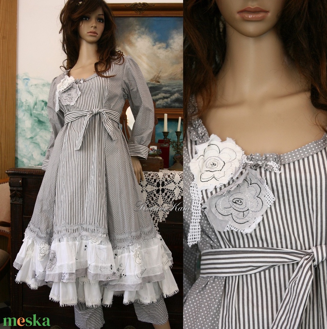 MIGNON - lolita ruha / csíkos-pettyes - ruha & divat - női ruha - ruha - Meska.hu MIGNON - lolita ruha / csíkos-pettyes - ruha & divat - női ruha - ruha - Meska.hu