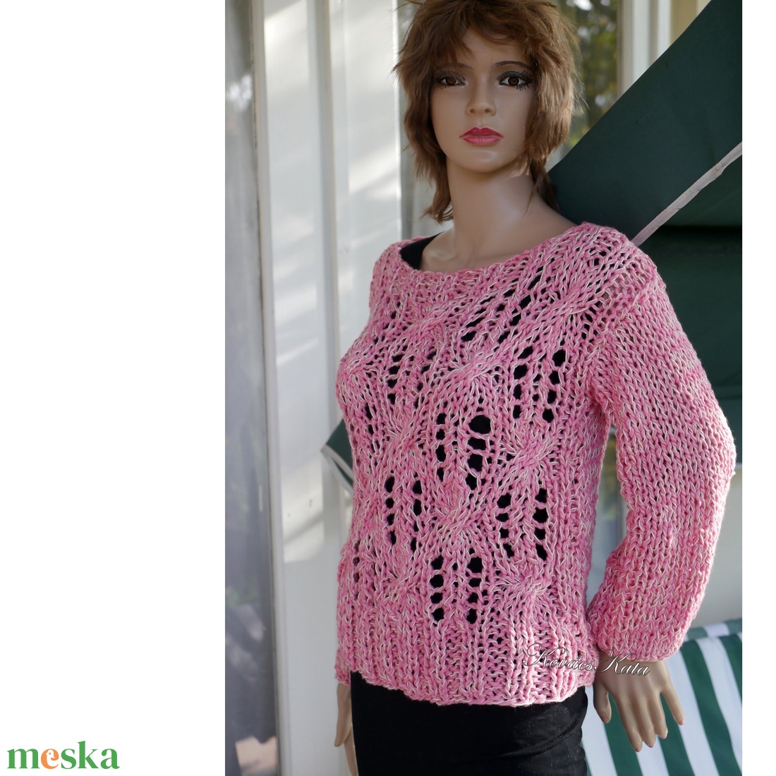 LOTTE - kézzel kötött bohém pulóver / fukszia, pink - ruha & divat - női ruha - pulóver - Meska.hu LOTTE - kézzel kötött bohém pulóver / fukszia, pink - ruha & divat - női ruha - pulóver - Meska.hu