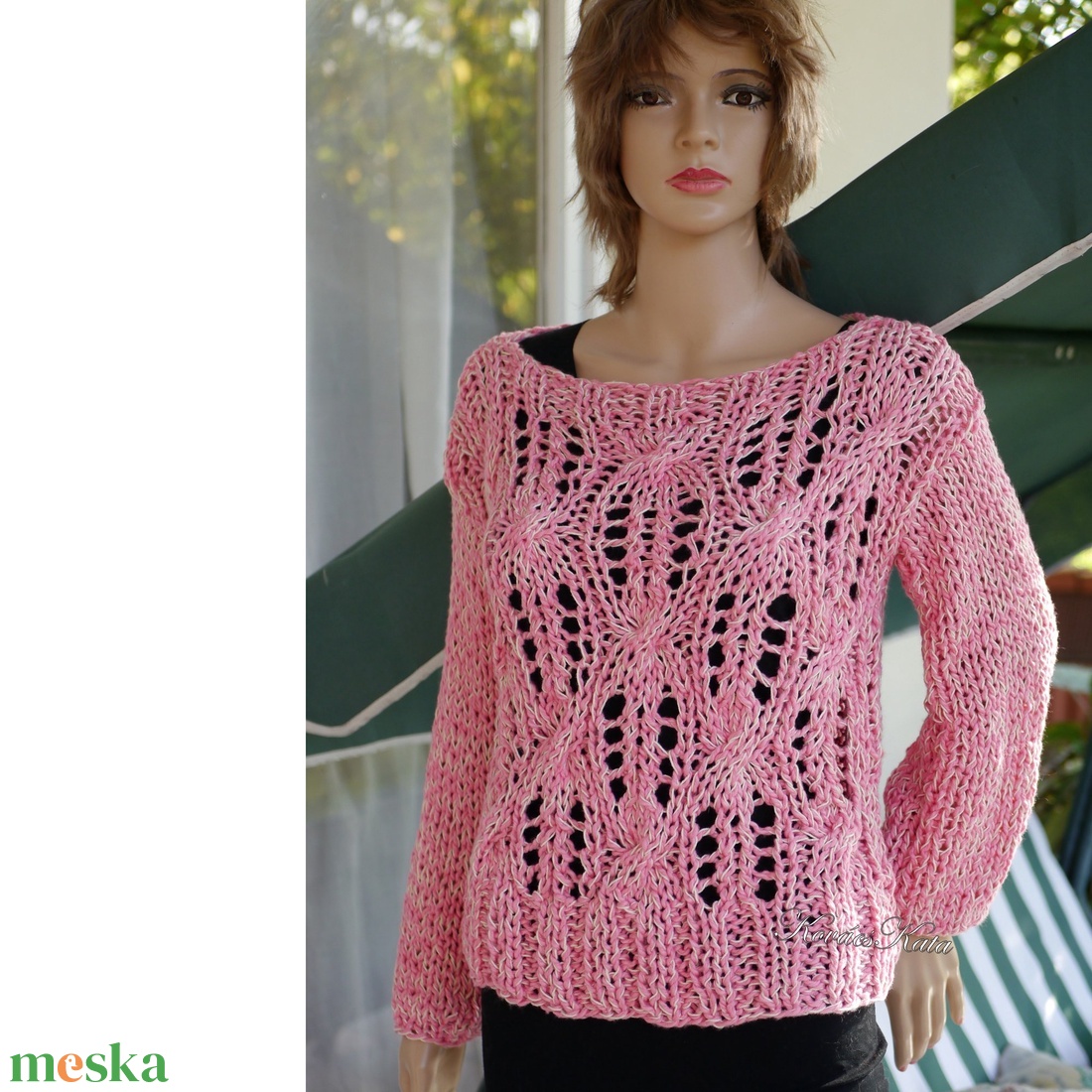 LOTTE - kézzel kötött bohém pulóver / fukszia, pink - ruha & divat - női ruha - pulóver - Meska.hu LOTTE - kézzel kötött bohém pulóver / fukszia, pink - ruha & divat - női ruha - pulóver - Meska.hu
