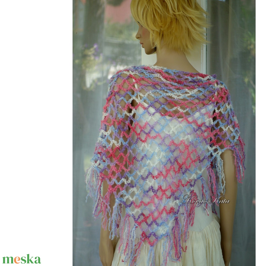 BOSZI-KENDŐ / babycolor - pillekönnyű horgolt mohair vállkendő - ruha & divat - sál, sapka, kendő - vállkendő - Meska.hu BOSZI-KENDŐ / babycolor - pillekönnyű horgolt mohair vállkendő - ruha & divat - sál, sapka, kendő - vállkendő - Meska.hu