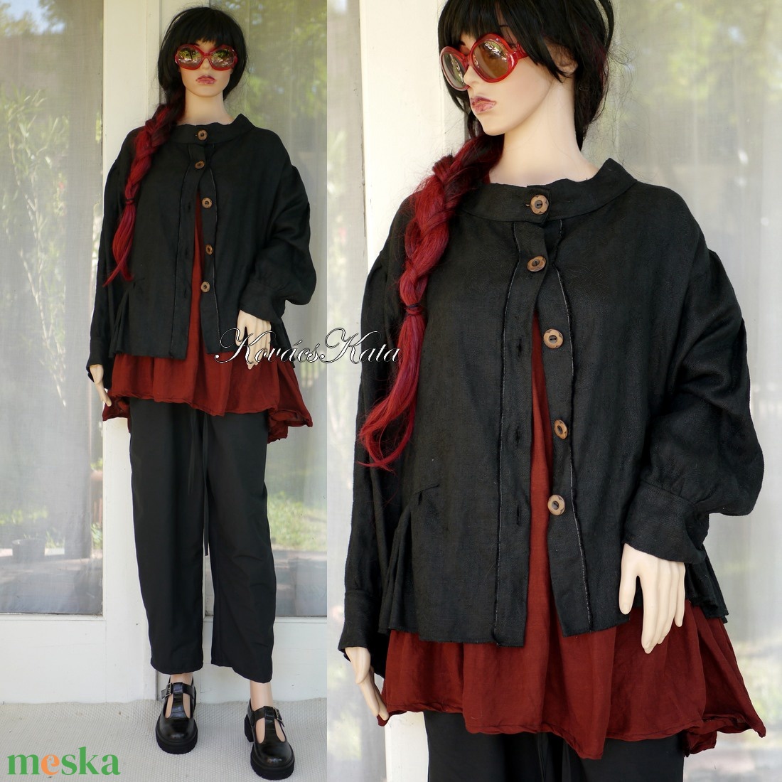 PAULA JACKET - jacquard lenvászon design kabátka - ruha & divat - női ruha - kabát - Meska.hu PAULA JACKET - jacquard lenvászon design kabátka - ruha & divat - női ruha - kabát - Meska.hu