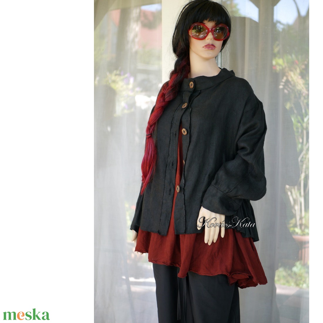 PAULA JACKET - jacquard lenvászon design kabátka - ruha & divat - női ruha - kabát - Meska.hu PAULA JACKET - jacquard lenvászon design kabátka - ruha & divat - női ruha - kabát - Meska.hu