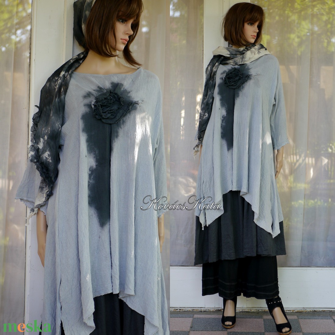 MALIBU - lagenlook géztunika / palakék - ruha & divat - női ruha - kismamaruha - Meska.hu MALIBU - lagenlook géztunika / palakék - ruha & divat - női ruha - kismamaruha - Meska.hu