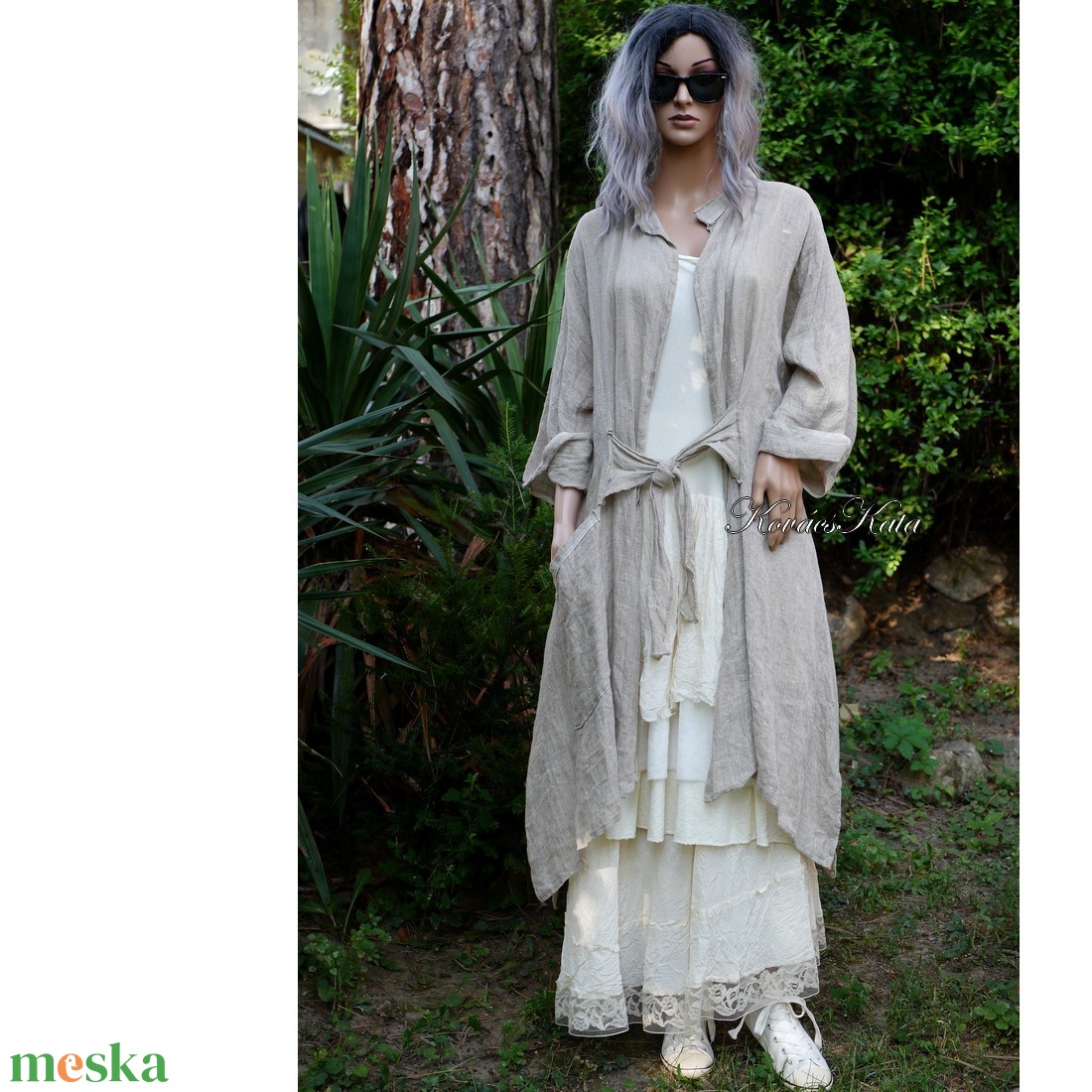LEN-KAFTÁN - lagenlook flax lengéz kabátka - ruha & divat - női ruha - kabát - Meska.hu LEN-KAFTÁN - lagenlook flax lengéz kabátka - ruha & divat - női ruha - kabát - Meska.hu