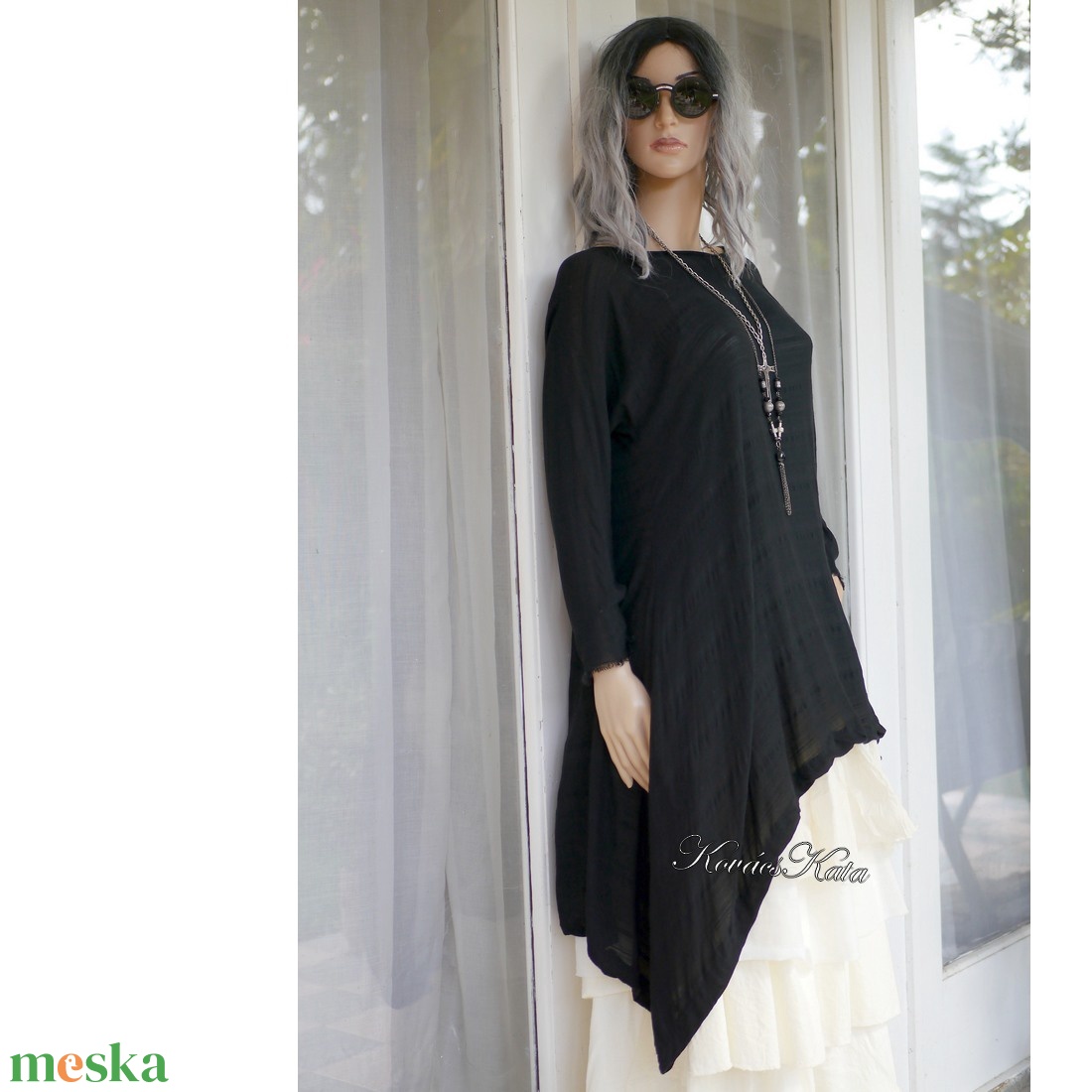 GÉSA-TUNIKA - jacquard jersey lagenlook tunika - ruha & divat - női ruha - ruha - Meska.hu GÉSA-TUNIKA - jacquard jersey lagenlook tunika - ruha & divat - női ruha - ruha - Meska.hu