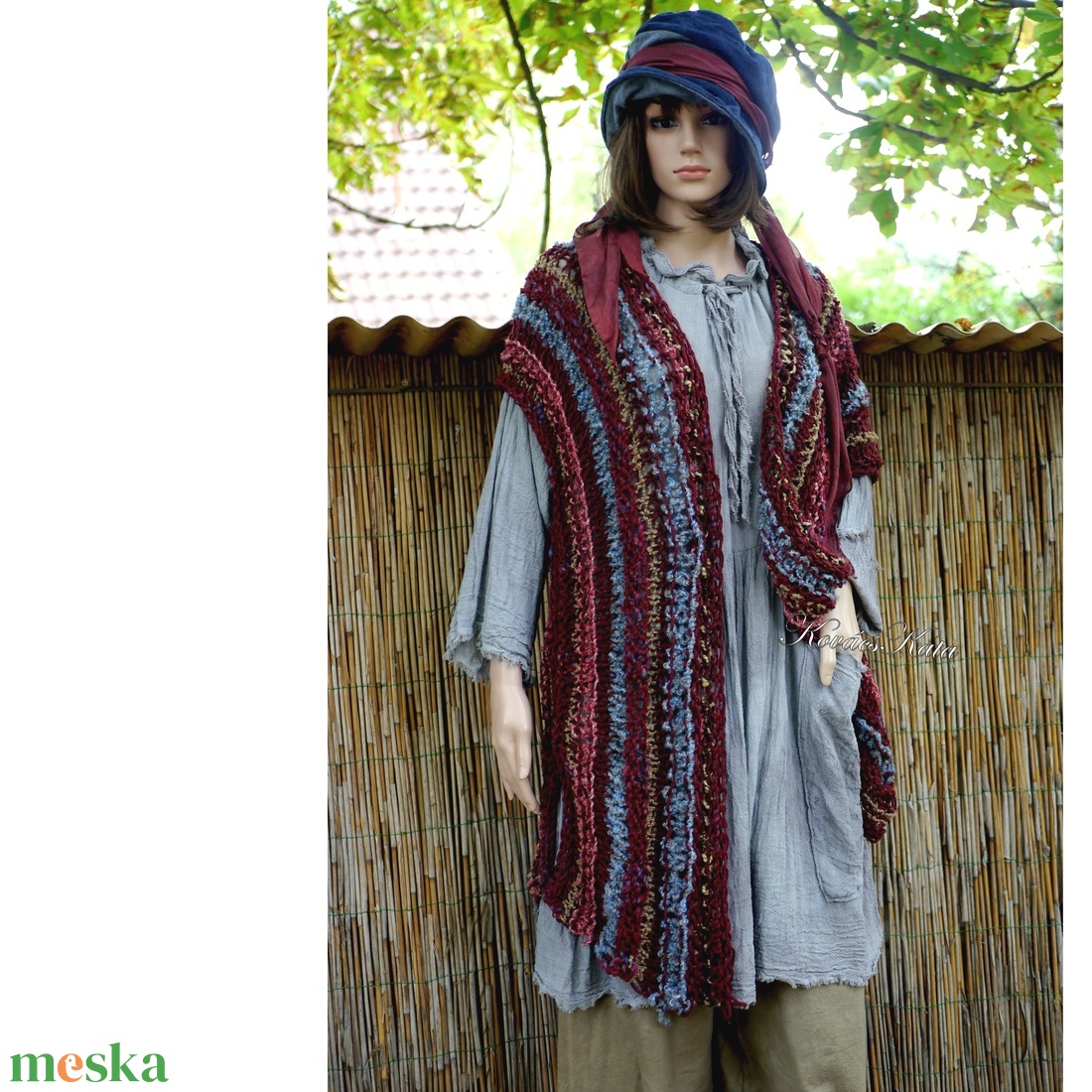 PASSION - kézzel kötött bohém lagenlook mellény - ruha & divat - női ruha - pulóver - Meska.hu PASSION - kézzel kötött bohém lagenlook mellény - ruha & divat - női ruha - pulóver - Meska.hu