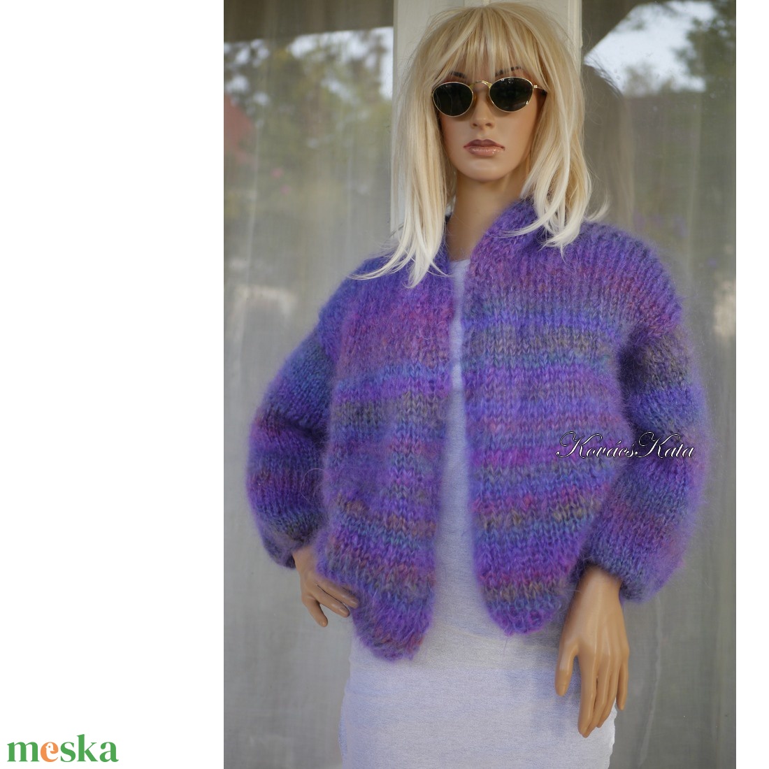 JOY MOHER-BOMBER - exkluzív kézzel kötött mohair kardigán, pulóver - ruha & divat - női ruha - pulóver - Meska.hu JOY MOHER-BOMBER - exkluzív kézzel kötött mohair kardigán, pulóver - ruha & divat - női ruha - pulóver - Meska.hu