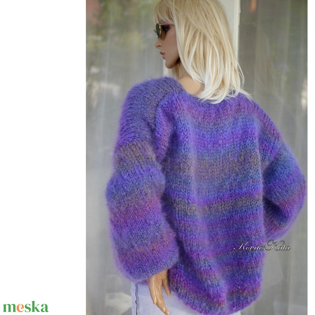 JOY MOHER-BOMBER - exkluzív kézzel kötött mohair kardigán, pulóver - ruha & divat - női ruha - pulóver - Meska.hu JOY MOHER-BOMBER - exkluzív kézzel kötött mohair kardigán, pulóver - ruha & divat - női ruha - pulóver - Meska.hu