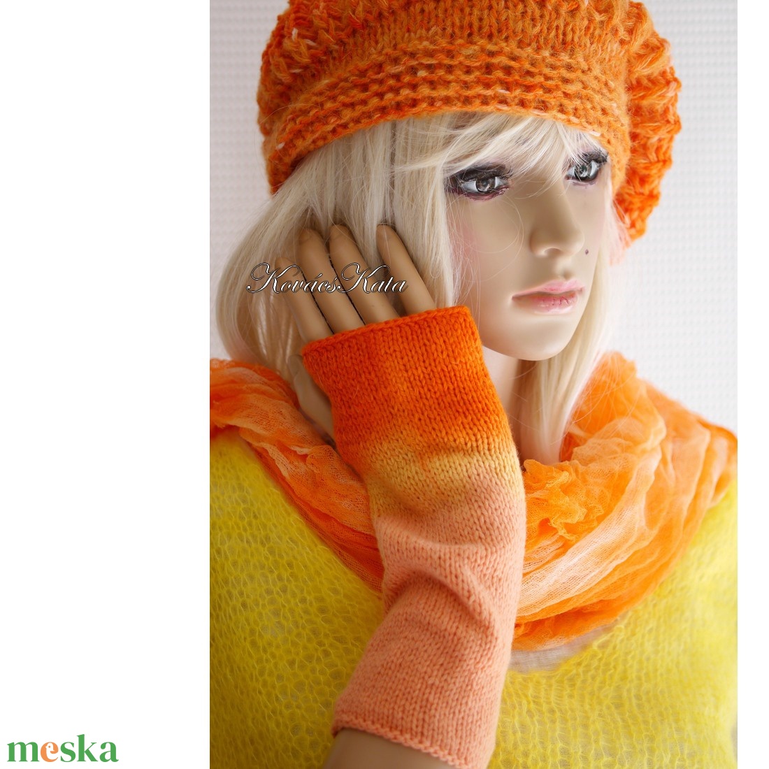 BOSZI-KESZTYŰ / softclown ombre - exkluzív kézzel kötött, festett kesztyűszár / citrus - ruha & divat - sál, sapka, kendő - kesztyű - Meska.hu BOSZI-KESZTYŰ / softclown ombre - exkluzív kézzel kötött, festett kesztyűszár / citrus - ruha & divat - sál, sapka, kendő - kesztyű - Meska.hu