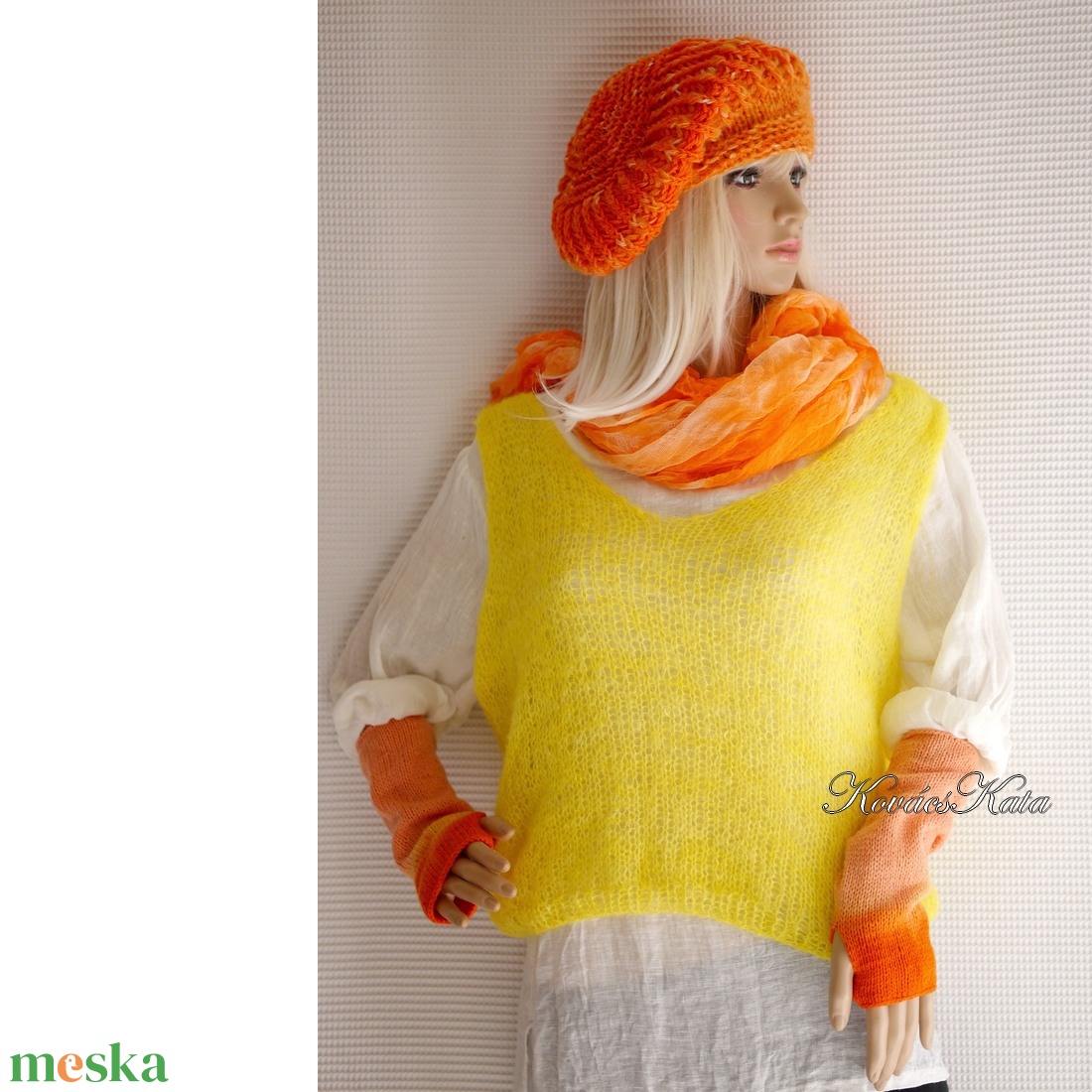 BOSZI-KESZTYŰ / softclown ombre - exkluzív kézzel kötött, festett kesztyűszár / citrus - ruha & divat - sál, sapka, kendő - kesztyű - Meska.hu BOSZI-KESZTYŰ / softclown ombre - exkluzív kézzel kötött, festett kesztyűszár / citrus - ruha & divat - sál, sapka, kendő - kesztyű - Meska.hu