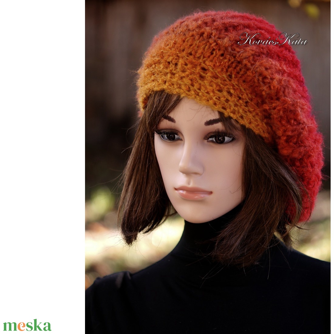 BORBÁLA / bíbor alkony - exkluzív kézzel kötött VIP merinó mohair sapka - ruha & divat - sál, sapka, kendő - sapka - Meska.hu BORBÁLA / bíbor alkony - exkluzív kézzel kötött VIP merinó mohair sapka - ruha & divat - sál, sapka, kendő - sapka - Meska.hu