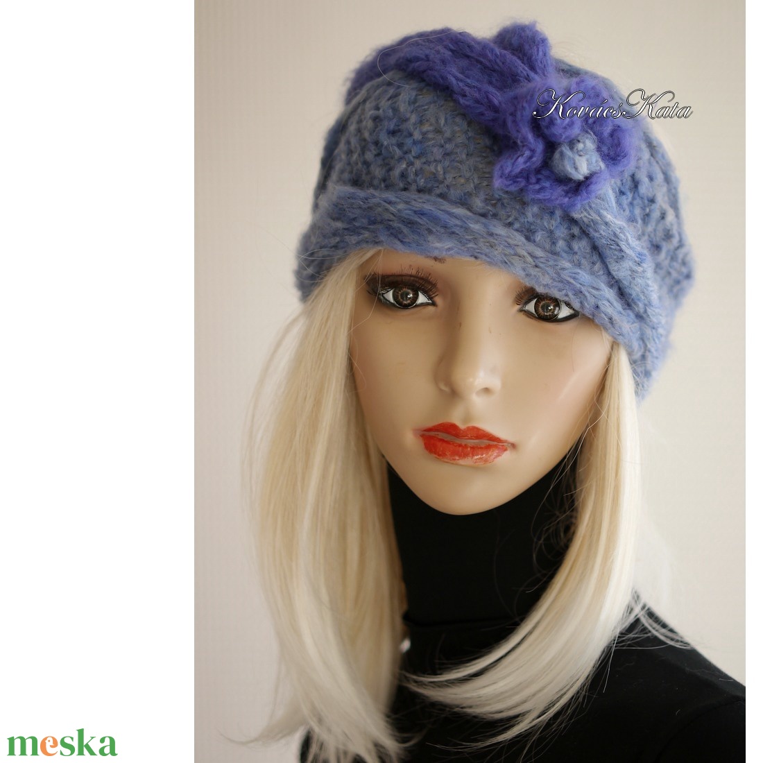 BARKA - kézzel kötött infinity mohair sál fejpánt / kék ombre - ruha & divat - sál, sapka, kendő - sál - Meska.hu BARKA - kézzel kötött infinity mohair sál fejpánt / kék ombre - ruha & divat - sál, sapka, kendő - sál - Meska.hu