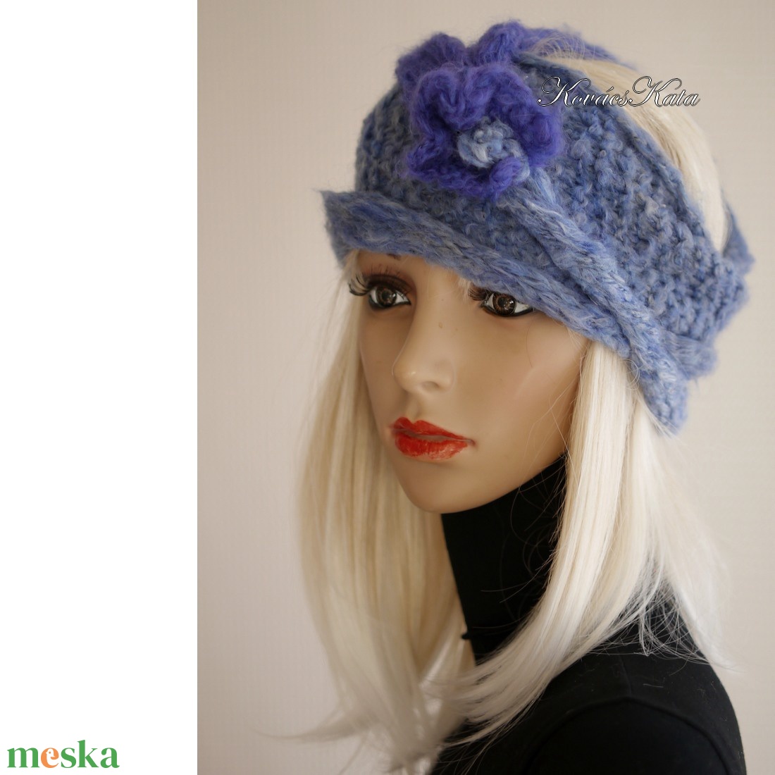 BARKA - kézzel kötött infinity mohair sál fejpánt / kék ombre - ruha & divat - sál, sapka, kendő - sál - Meska.hu BARKA - kézzel kötött infinity mohair sál fejpánt / kék ombre - ruha & divat - sál, sapka, kendő - sál - Meska.hu