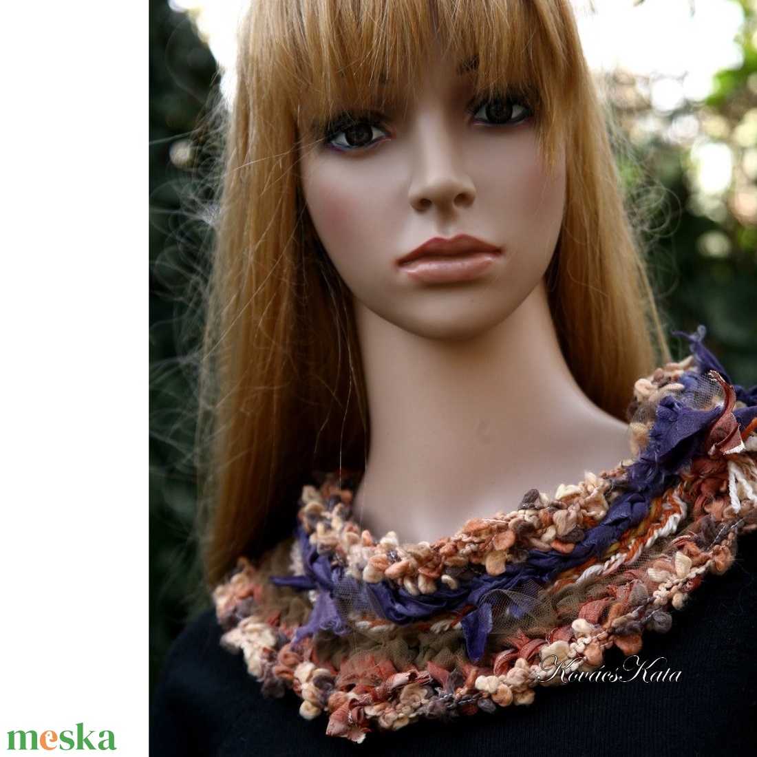 MYSTERY / ŐSZI ALKONY - art shawl - exkluzív horgolt design körsál, gallér - ruha & divat - sál, sapka, kendő - sál - Meska.hu MYSTERY / ŐSZI ALKONY - art shawl - exkluzív horgolt design körsál, gallér - ruha & divat - sál, sapka, kendő - sál - Meska.hu