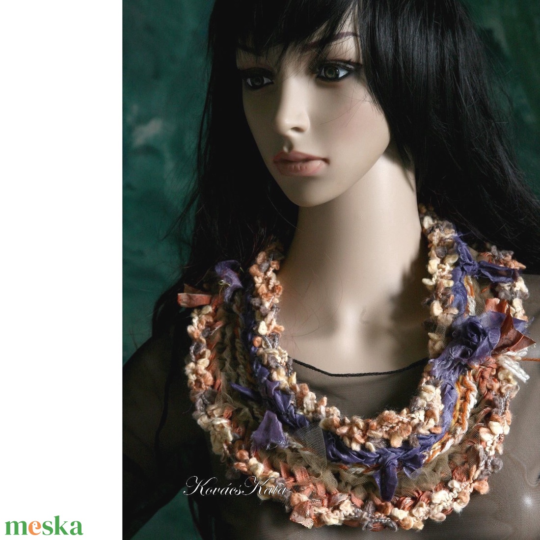 MYSTERY / ŐSZI ALKONY - art shawl - exkluzív horgolt design körsál, gallér - ruha & divat - sál, sapka, kendő - sál - Meska.hu MYSTERY / ŐSZI ALKONY - art shawl - exkluzív horgolt design körsál, gallér - ruha & divat - sál, sapka, kendő - sál - Meska.hu