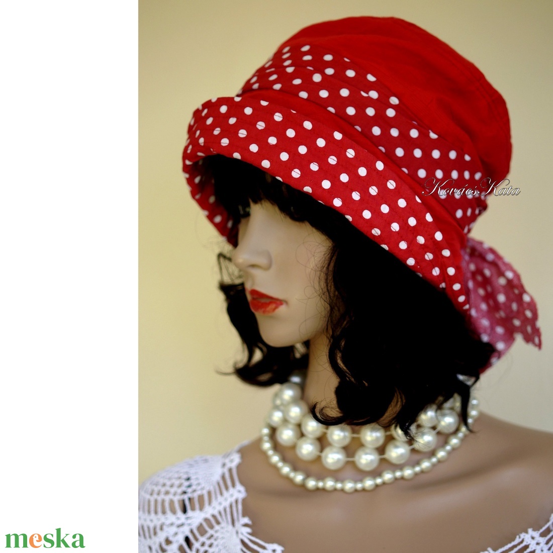 MALINKA - nyári flapper vászon kalap - ruha & divat - sál, sapka, kendő - kalap - Meska.hu MALINKA - nyári flapper vászon kalap - ruha & divat - sál, sapka, kendő - kalap - Meska.hu