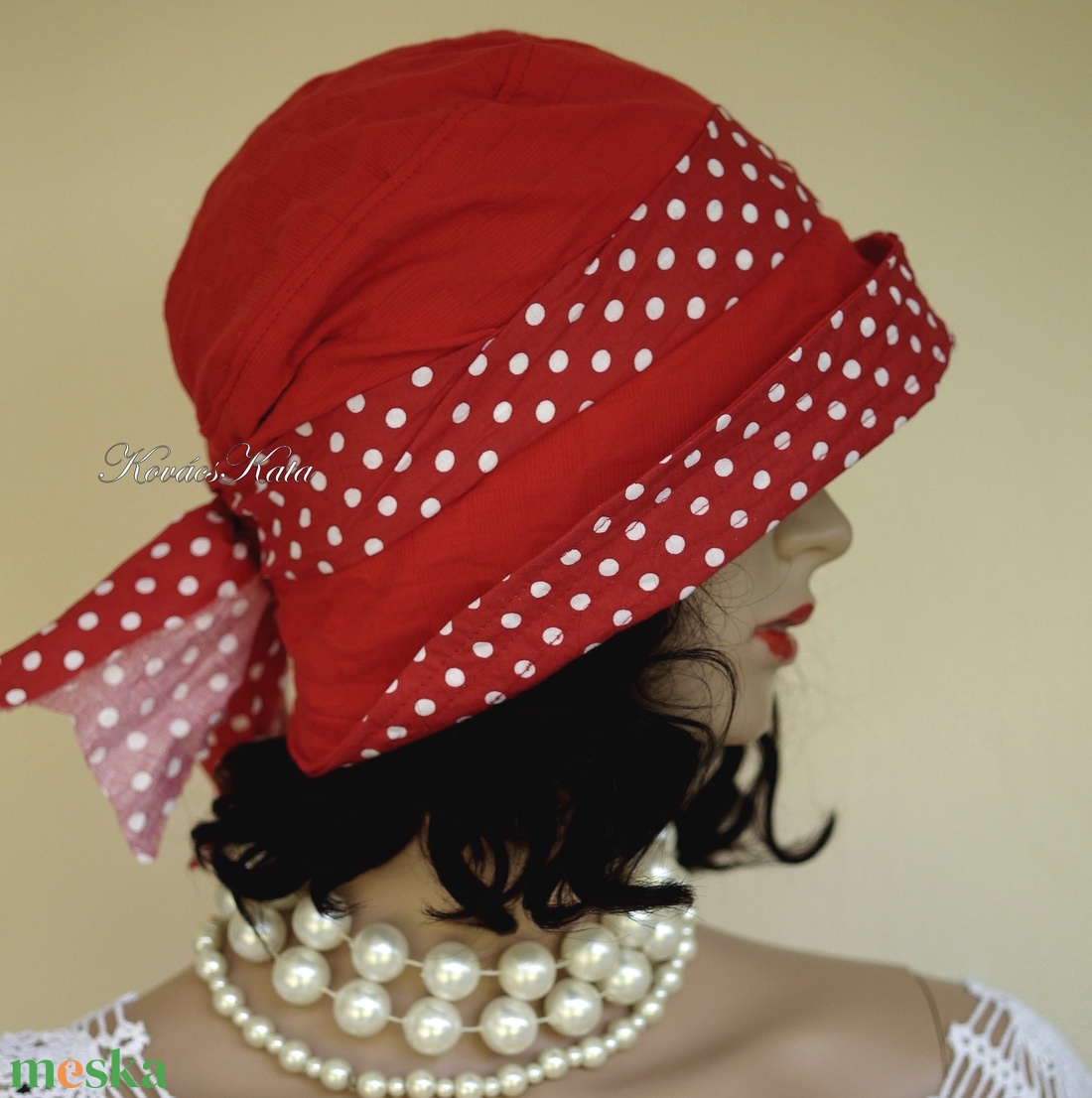 MALINKA - nyári flapper vászon kalap - ruha & divat - sál, sapka, kendő - kalap - Meska.hu MALINKA - nyári flapper vászon kalap - ruha & divat - sál, sapka, kendő - kalap - Meska.hu