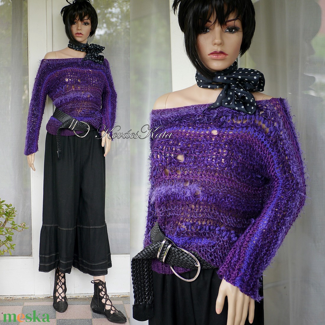 GRUNGE MAGIC - extravagáns kézzel kötött bohém artsy pulóver - ruha & divat - női ruha - pulóver - Meska.hu GRUNGE MAGIC - extravagáns kézzel kötött bohém artsy pulóver - ruha & divat - női ruha - pulóver - Meska.hu