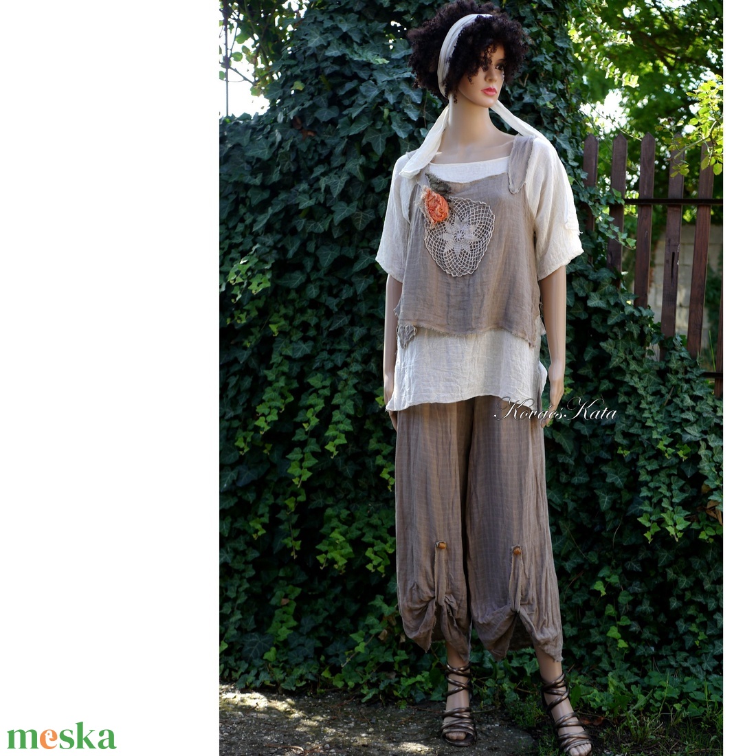 VENEZIA - lagenlook nadrág / keki - ruha & divat - női ruha - nadrág - Meska.hu VENEZIA - lagenlook nadrág / keki - ruha & divat - női ruha - nadrág - Meska.hu