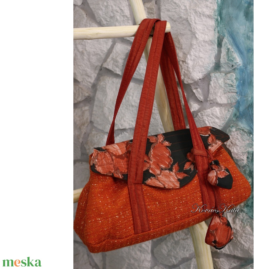 NARANCS-BUKLÉ kistáska - vintage textil retikül - táska & tok - kézitáska & válltáska - válltáska - Meska.hu NARANCS-BUKLÉ kistáska - vintage textil retikül - táska & tok - kézitáska & válltáska - válltáska - Meska.hu