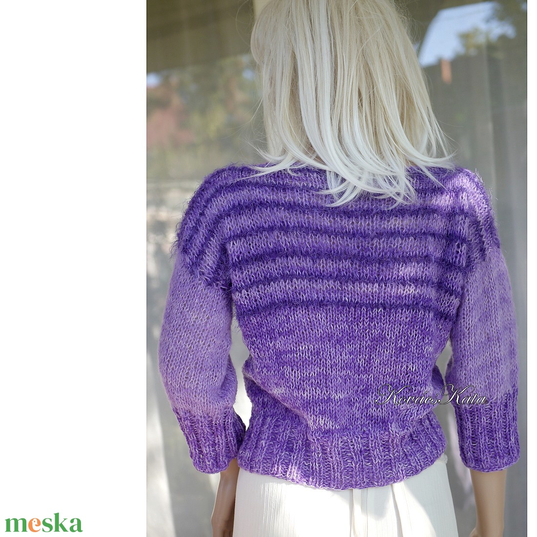 VIOLETTE / softclown - kézzel kötött, kézzel festett fonalból: kasmír + mohair pulóver / lila - ruha & divat - női ruha - pulóver - Meska.hu VIOLETTE / softclown - kézzel kötött, kézzel festett fonalból: kasmír + mohair pulóver / lila - ruha & divat - női ruha - pulóver - Meska.hu