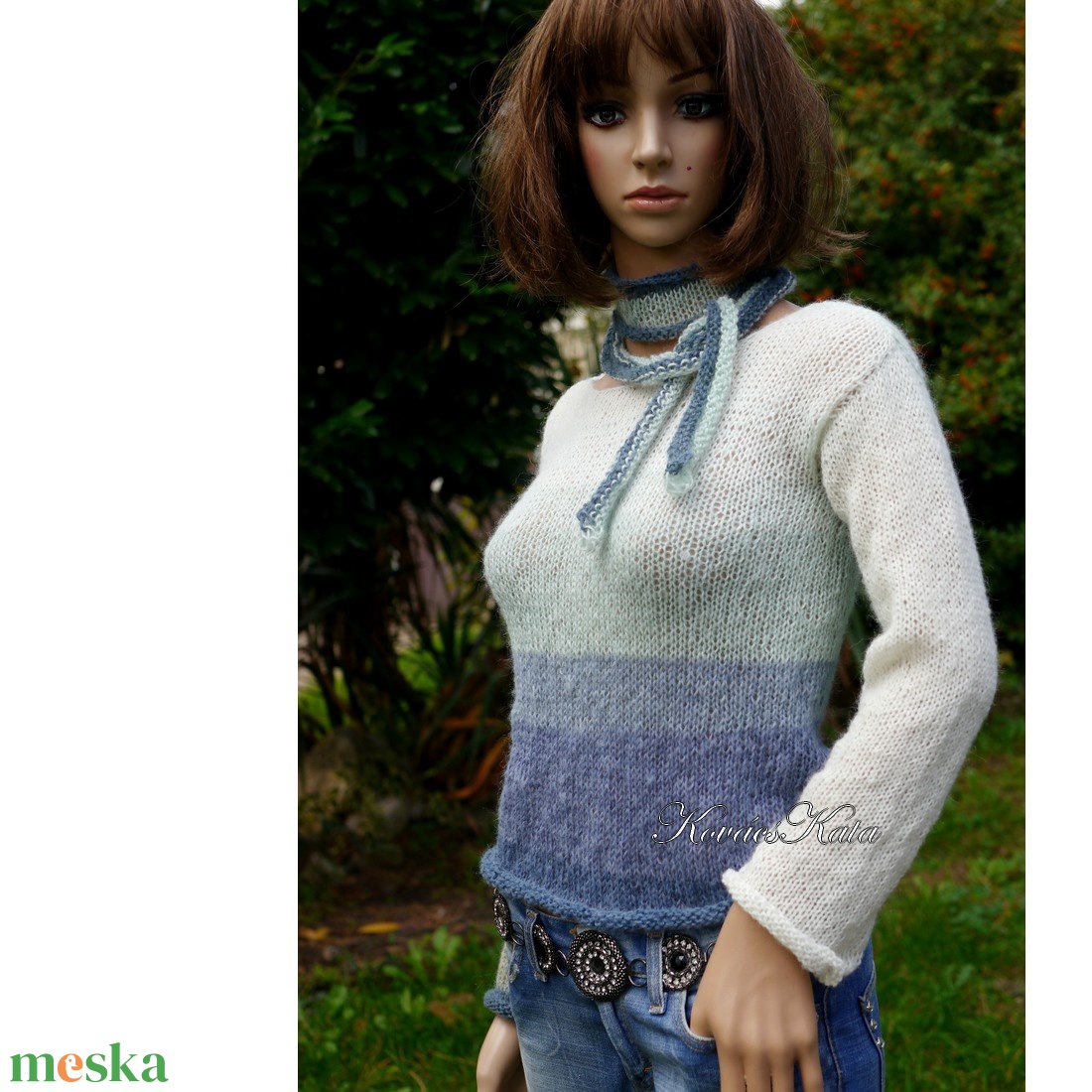 MOHAIR DREAM / tél - kézzel kötött finom mohair pulóver + sál - ruha & divat - női ruha - pulóver - Meska.hu MOHAIR DREAM / tél - kézzel kötött finom mohair pulóver + sál - ruha & divat - női ruha - pulóver - Meska.hu