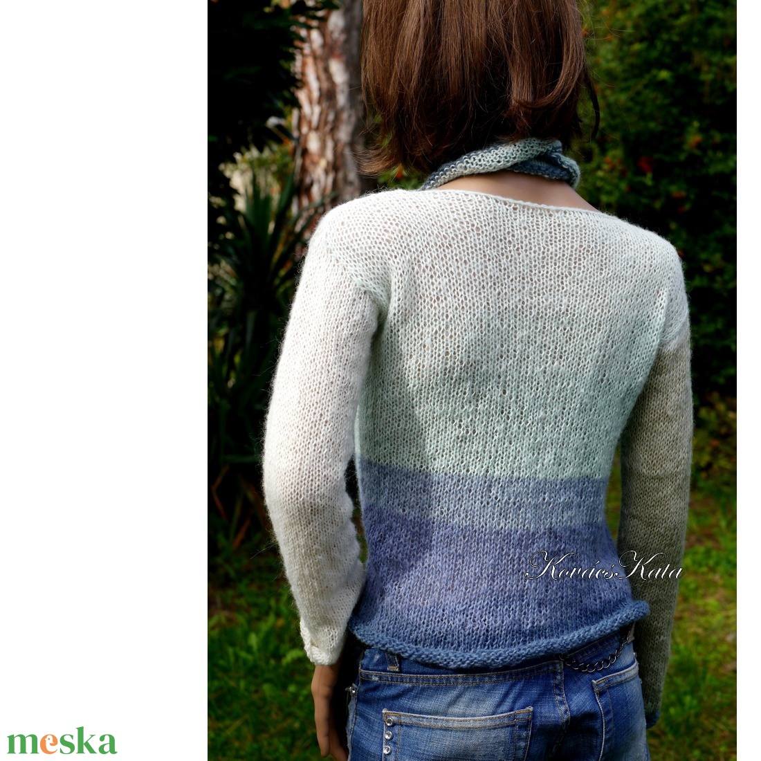 MOHAIR DREAM / tél - kézzel kötött finom mohair pulóver + sál - ruha & divat - női ruha - pulóver - Meska.hu MOHAIR DREAM / tél - kézzel kötött finom mohair pulóver + sál - ruha & divat - női ruha - pulóver - Meska.hu